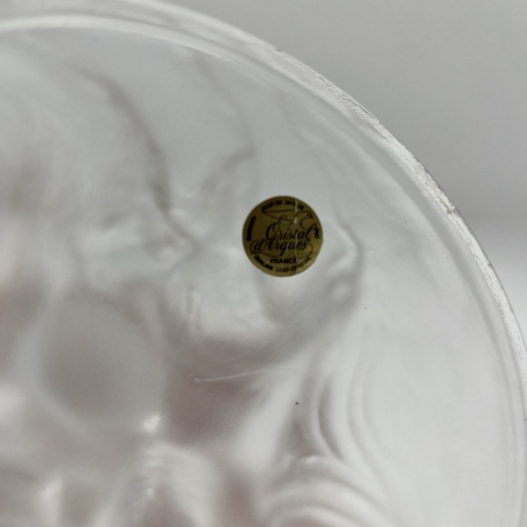 Cristal D'Arques Lead Crystal Dolphin Figure Statue France Clear Frosted - Picture 8 of 10